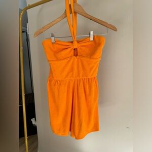 Terrycloth romper